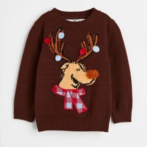 H&M boys reindeer sweater
